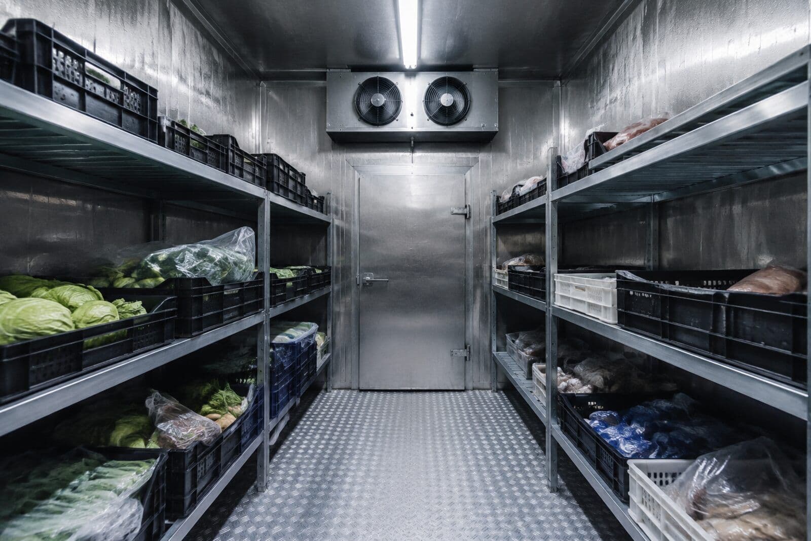 Chambre froide de cuisine professionnelle